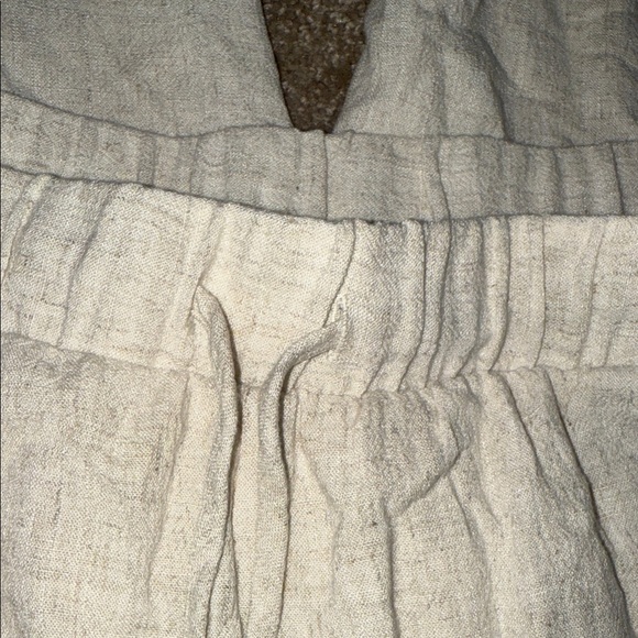 Baltic Born Cream Linen Blend Wide Leg Pants - XL - NWT B8 - Picture 3 of 8